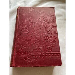 Elsies Girlhood By Martha Finley Hardcover 1872 Dodd Mead & Co Embossed Red Clot